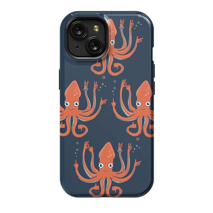 iPhone 15 StrongFit Signals Octopus  by Coffee Man