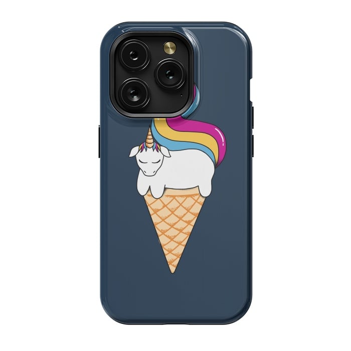 iPhone 15 Pro StrongFit uni-cone blue by Coffee Man