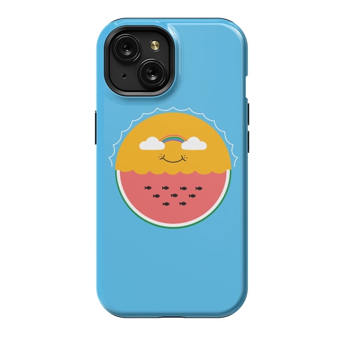 iPhone 15 StrongFit Sun and Watermelon by Coffee Man