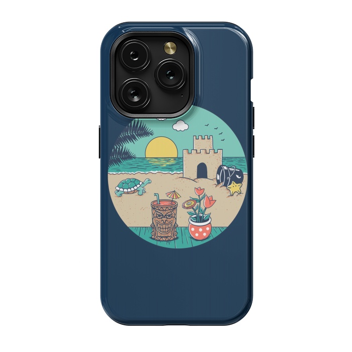iPhone 15 Pro StrongFit Video game beach by Coffee Man