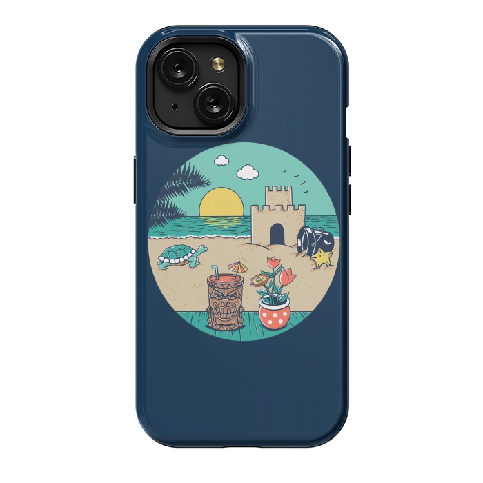 iPhone 15 StrongFit Video game beach by Coffee Man