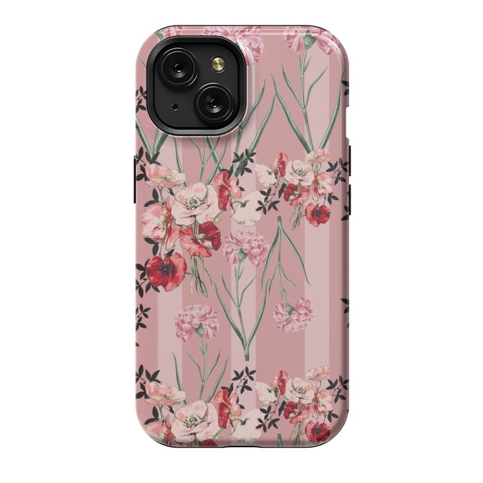 iPhone 15 StrongFit Floral Love X (Red) by Zala Farah