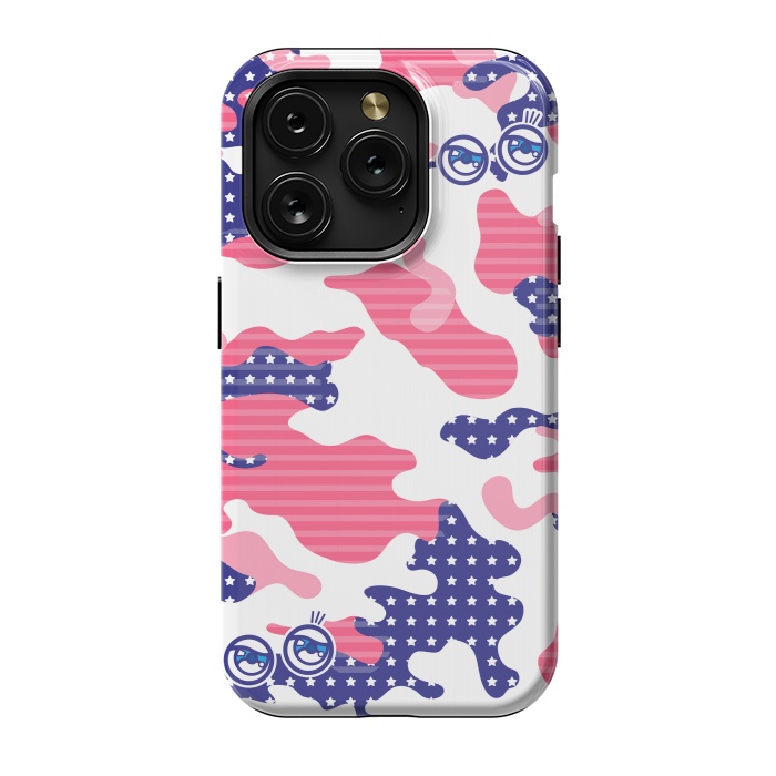 iPhone 15 Pro StrongFit EYES WITH CAMO by Michael Cheung