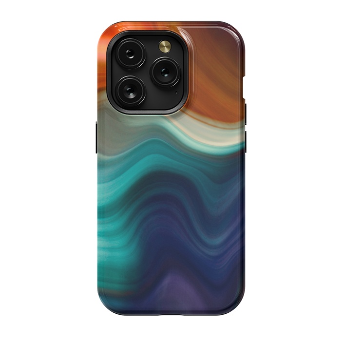 iPhone 15 Pro StrongFit Color Wave by CatJello