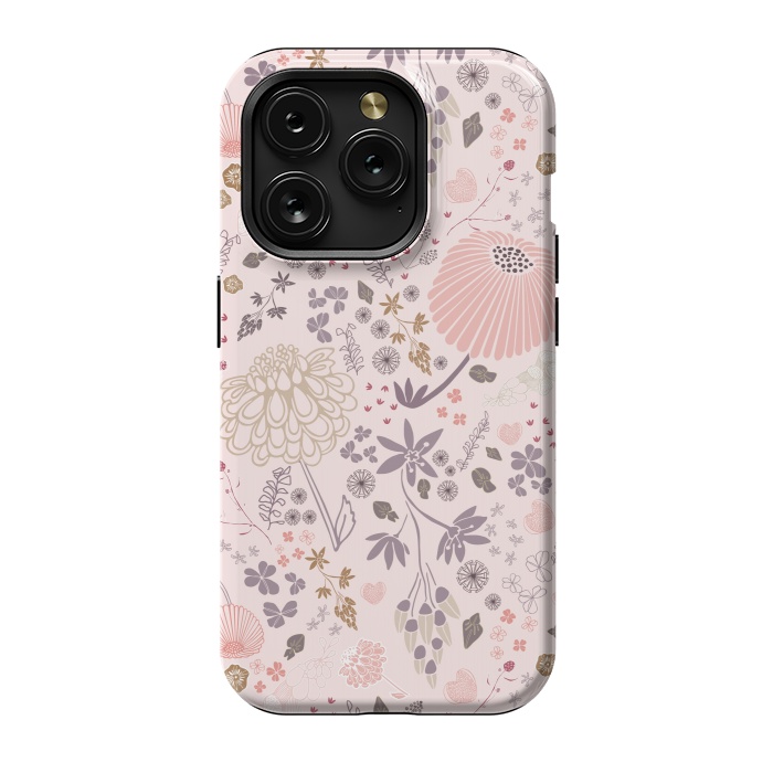 iPhone 15 Pro StrongFit Field of Flowers by Paula Ohreen