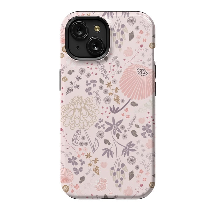 iPhone 15 StrongFit Field of Flowers by Paula Ohreen