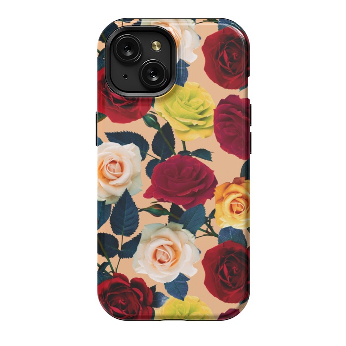 iPhone 15 StrongFit Rose Garden by Burcu Korkmazyurek