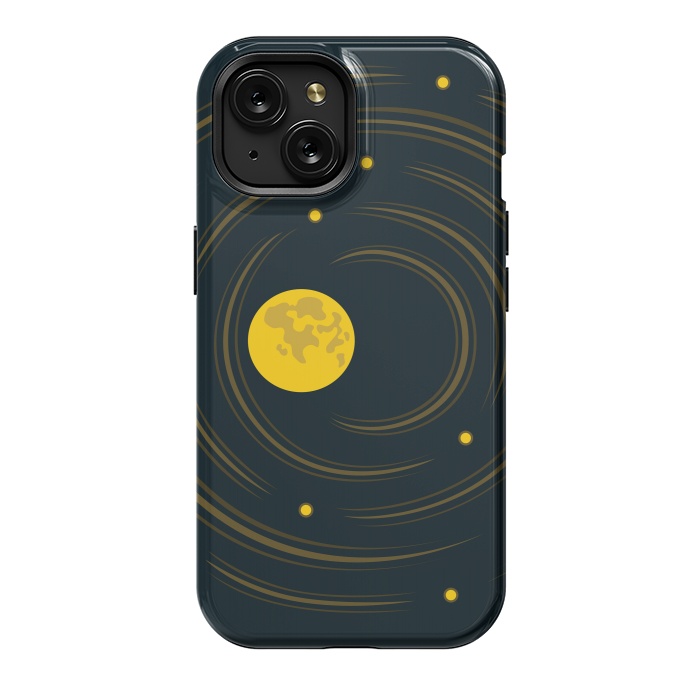 iPhone 15 StrongFit Geek Abstract Stars And Moon by Boriana Giormova