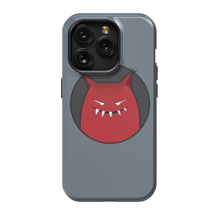 iPhone 15 Pro StrongFit Red Evil Monster With Pointy Ears by Boriana Giormova