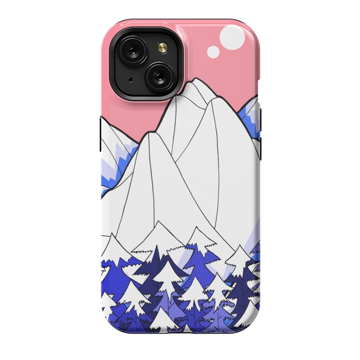 iPhone 15 StrongFit The deep blue forests of the mountains by Steve Wade (Swade)