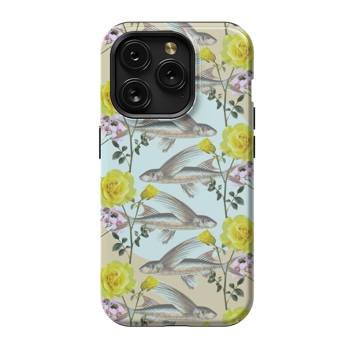 iPhone 15 Pro StrongFit Floral Fishies by Zala Farah