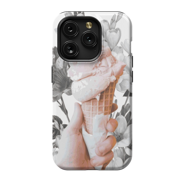 iPhone 15 Pro StrongFit Floral Ice-Cream by Zala Farah
