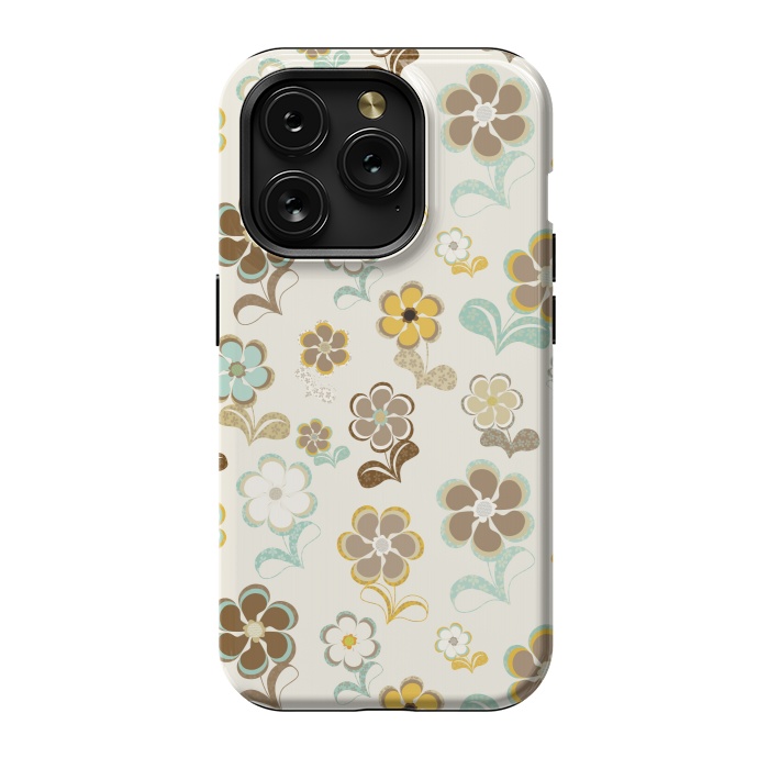 iPhone 15 Pro StrongFit 60s Flowers by Paula Ohreen