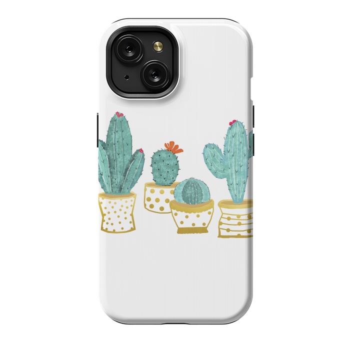 iPhone 15 StrongFit Cactus Garden V2 by Uma Prabhakar Gokhale