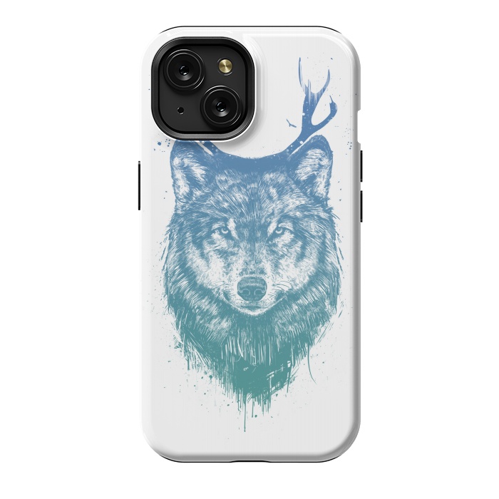 iPhone 15 StrongFit Deer wolf by Balazs Solti