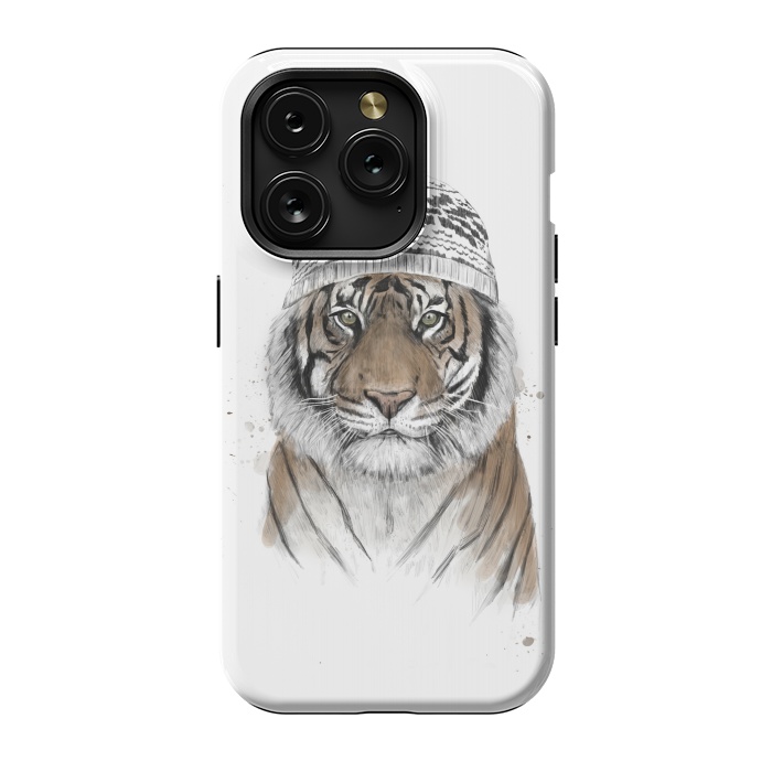 iPhone 15 Pro StrongFit Siberian tiger by Balazs Solti