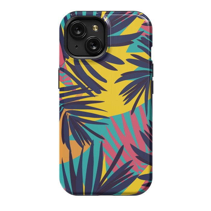 iPhone 15 StrongFit Tropical Jungle by Zoe Charlotte