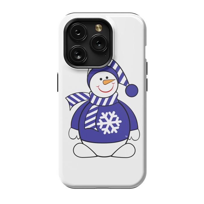 iPhone 15 Pro StrongFit Cute snowman by Martina