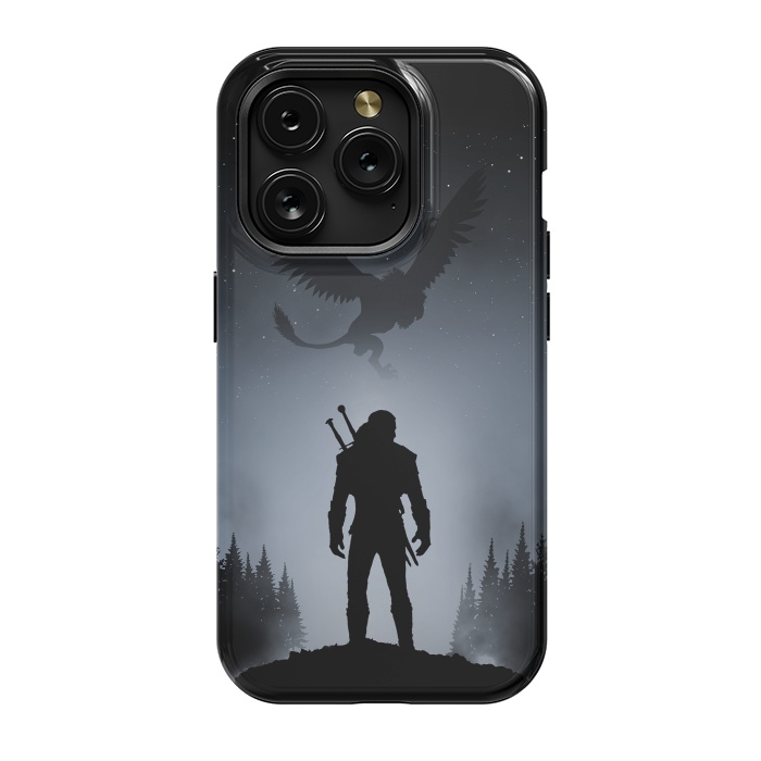 iPhone 15 Pro StrongFit White Wolf by Denis Orio Ibañez