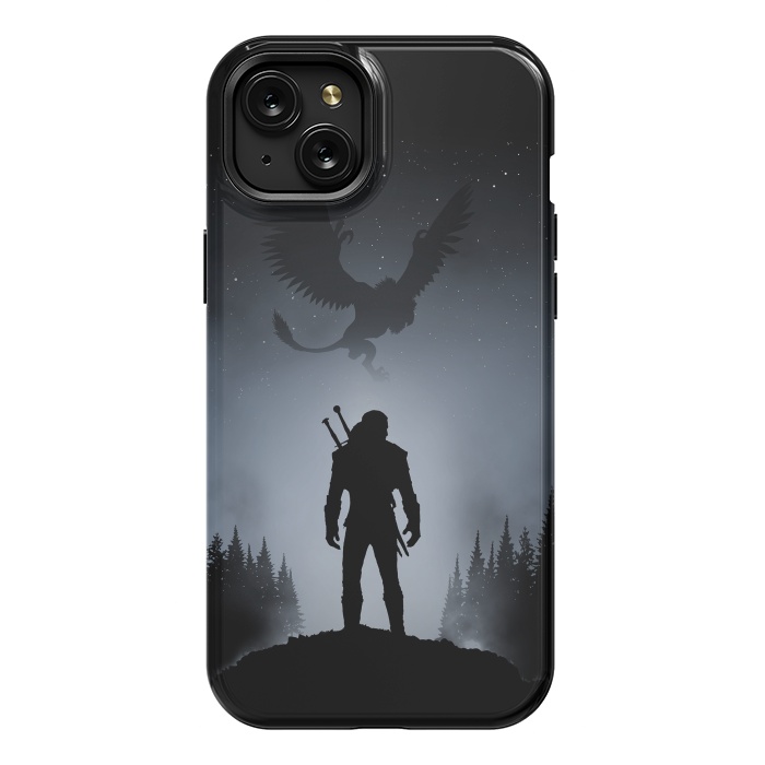 iPhone 15 Plus StrongFit White Wolf by Denis Orio Ibañez