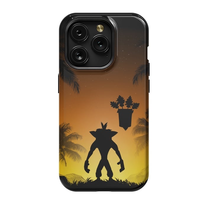 iPhone 15 Pro StrongFit Protector of the island by Denis Orio Ibañez