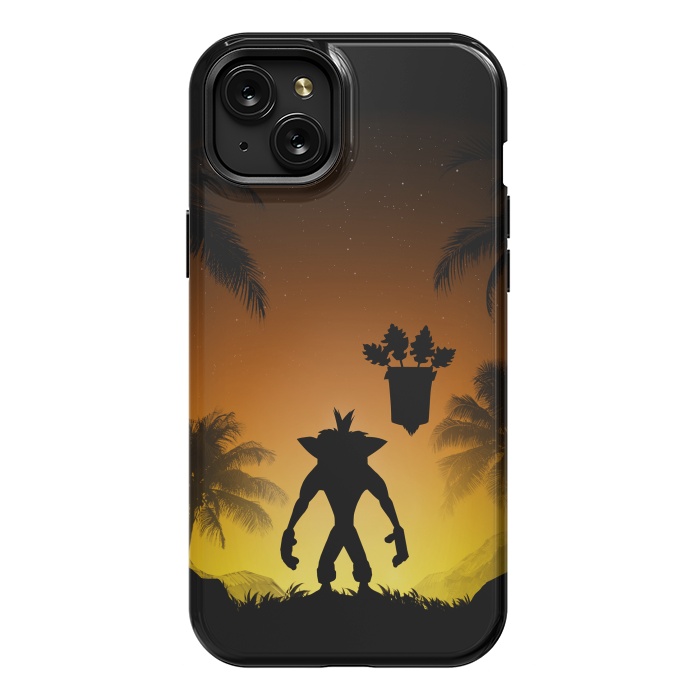 iPhone 15 Plus StrongFit Protector of the island by Denis Orio Ibañez