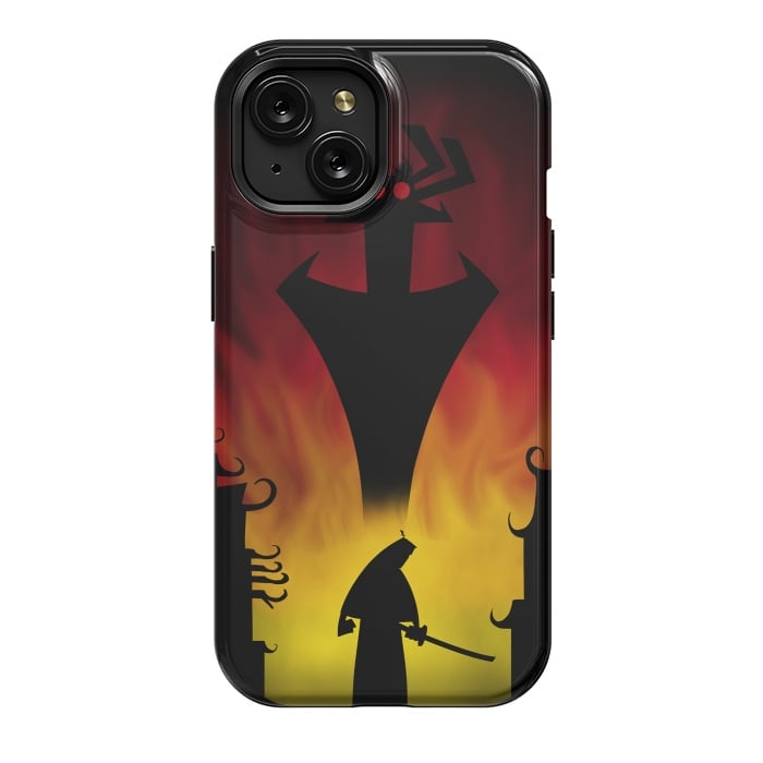 iPhone 15 StrongFit Fighting the Darkness by Denis Orio Ibañez