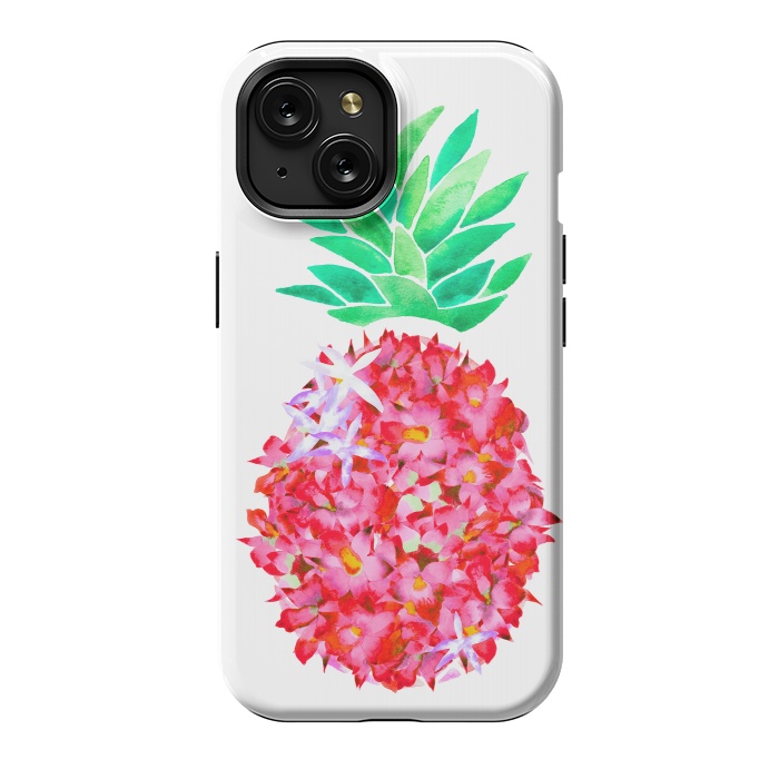 iPhone 15 StrongFit Pineapple Punch Blush by Amaya Brydon