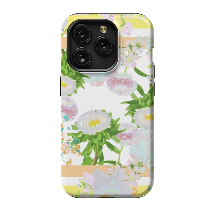 iPhone 15 Pro StrongFit Floral Frame Collage by Zala Farah