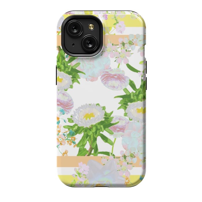 iPhone 15 StrongFit Floral Frame Collage by Zala Farah