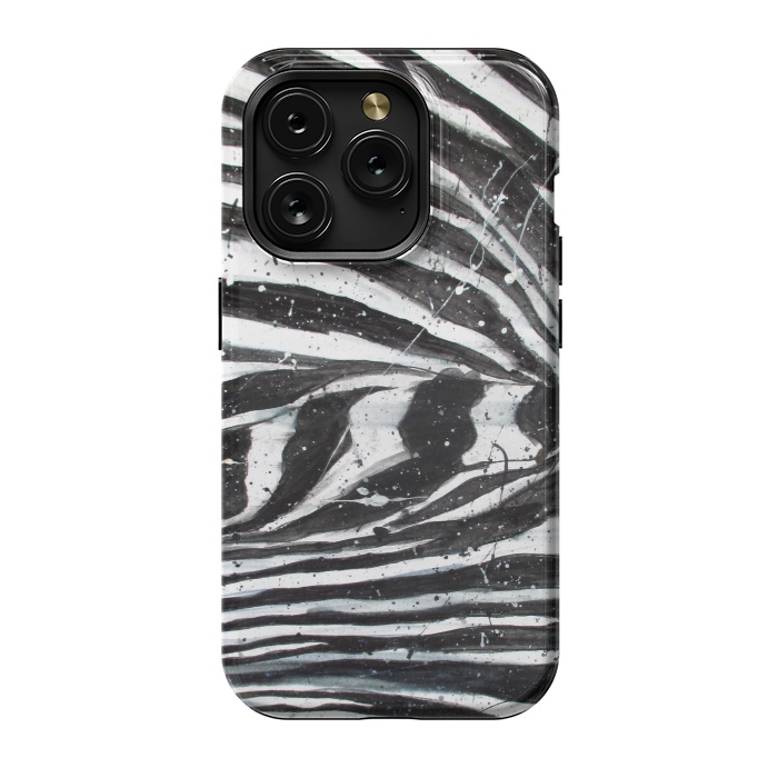 iPhone 15 Pro StrongFit Zebra Stripes by ECMazur 