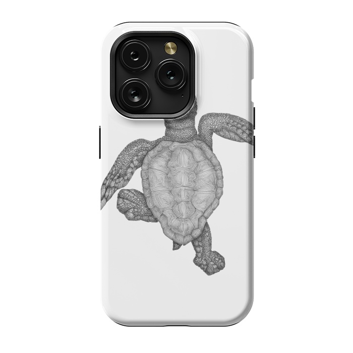 iPhone 15 Pro StrongFit Baby Sea Turtle by ECMazur 