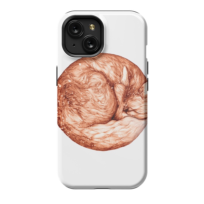iPhone 15 StrongFit Fox and Snow by ECMazur 