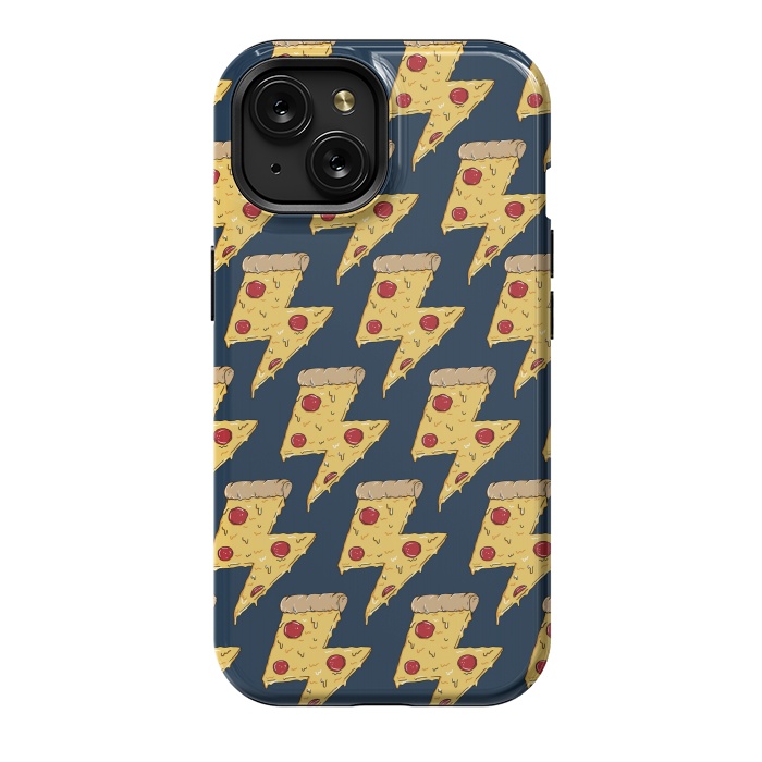 iPhone 15 StrongFit Pizza Power Pattern by Coffee Man