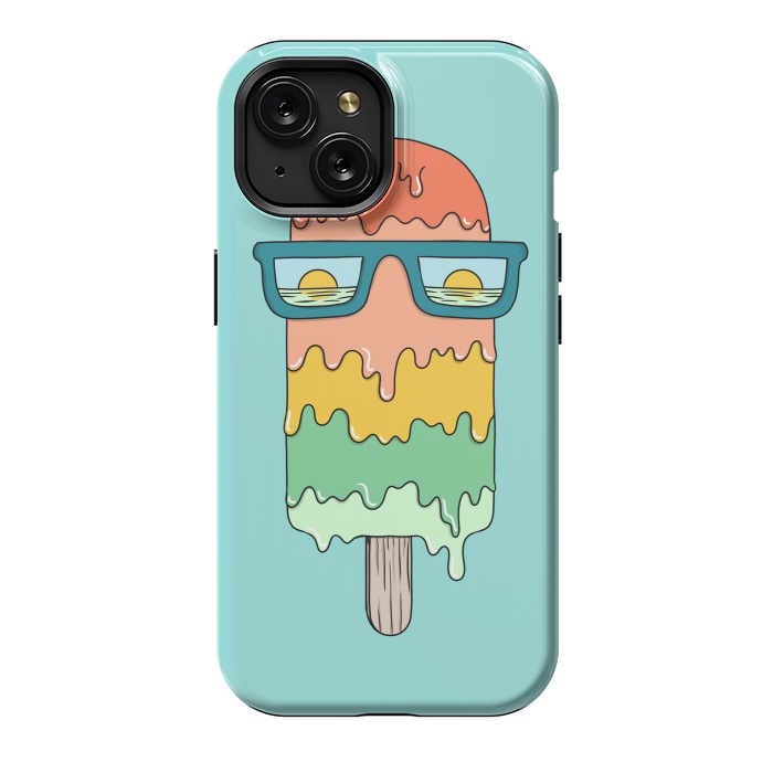 iPhone 15 StrongFit Hot Ice Cream Green by Coffee Man