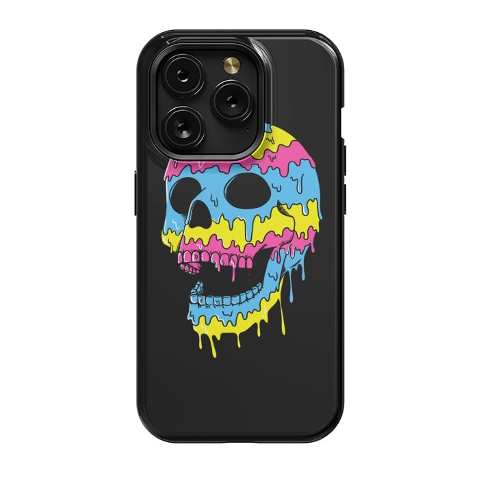 iPhone 15 Pro StrongFit Melted Skull by Coffee Man