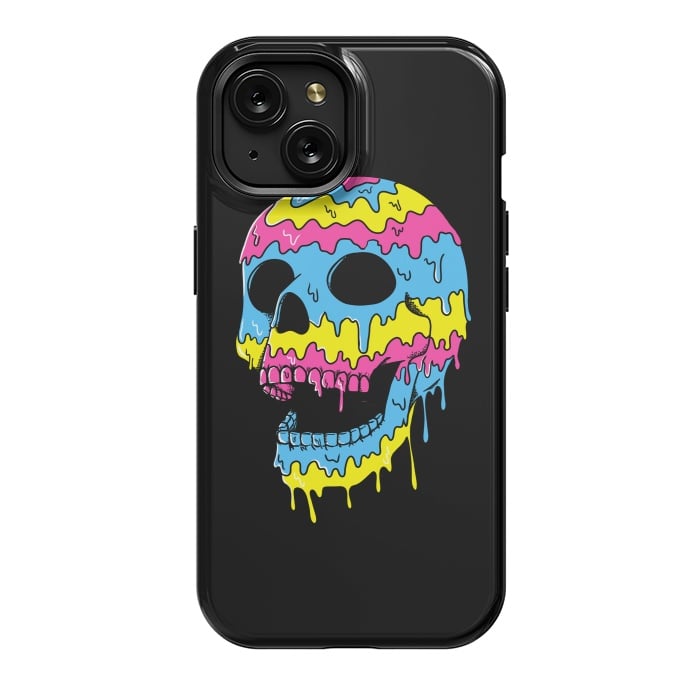 iPhone 15 StrongFit Melted Skull by Coffee Man
