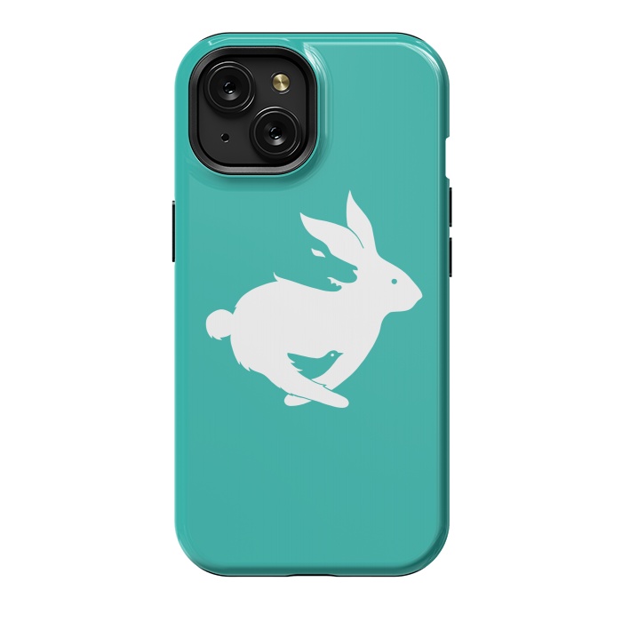 iPhone 15 StrongFit Run Rabbit Green by Coffee Man
