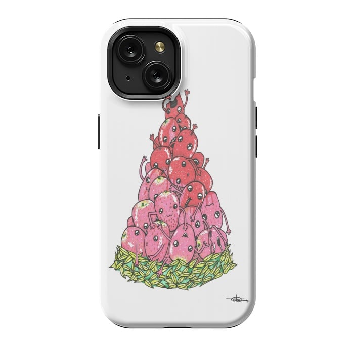iPhone 15 StrongFit Strawberrymelon by Varo Lojo