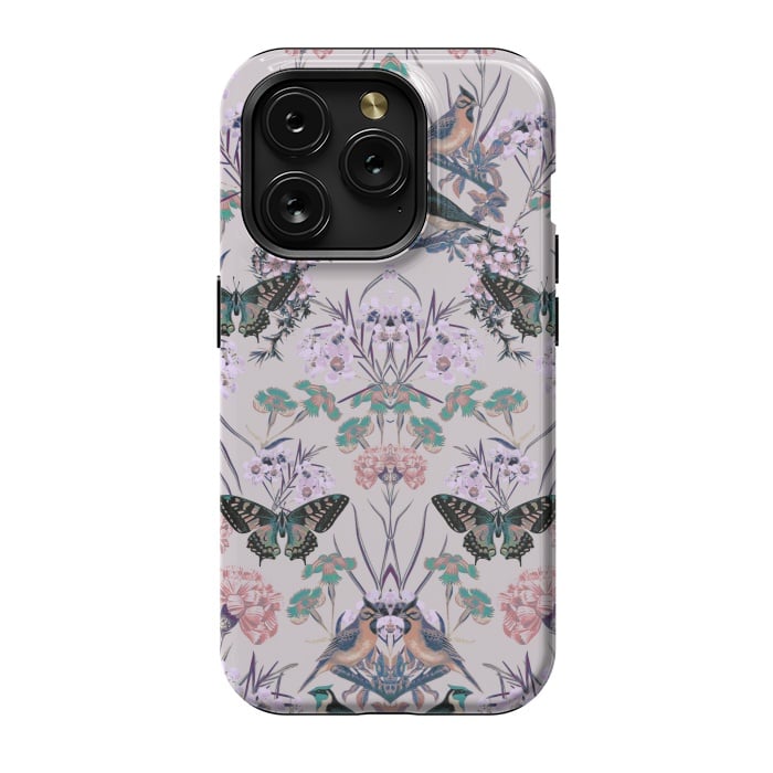 iPhone 15 Pro StrongFit Floral Fantasy Flip by Zala Farah