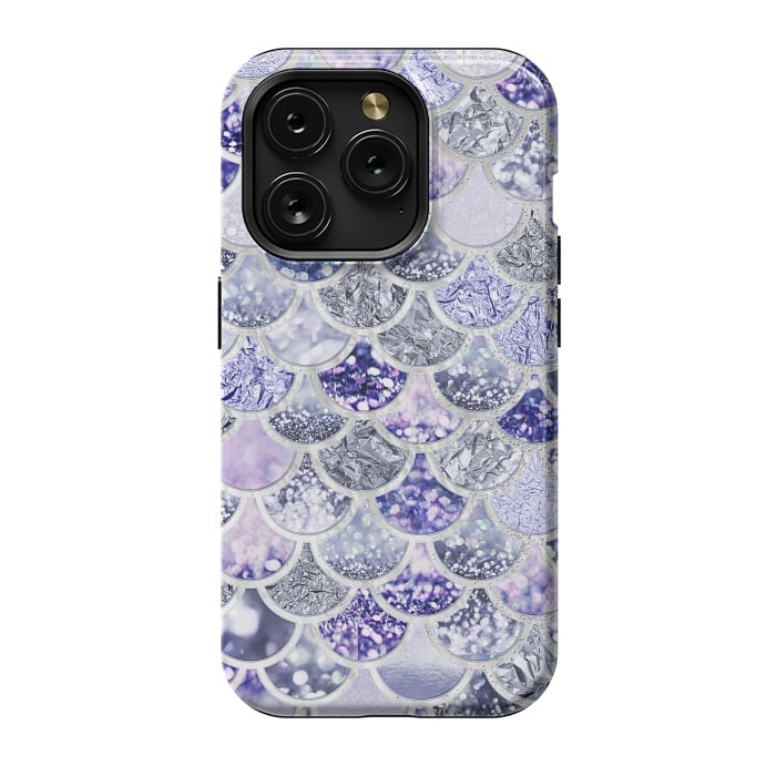 iPhone 15 Pro StrongFit Multicolor Purple & Violett Mermaid Scales by  Utart