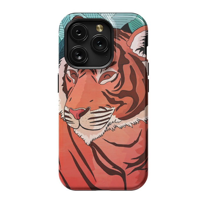 iPhone 15 Pro StrongFit Tiger in the jungle  by Steve Wade (Swade)