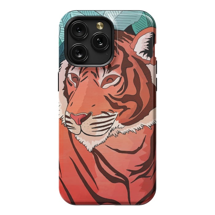 iPhone 15 Pro Max StrongFit Tiger in the jungle  by Steve Wade (Swade)