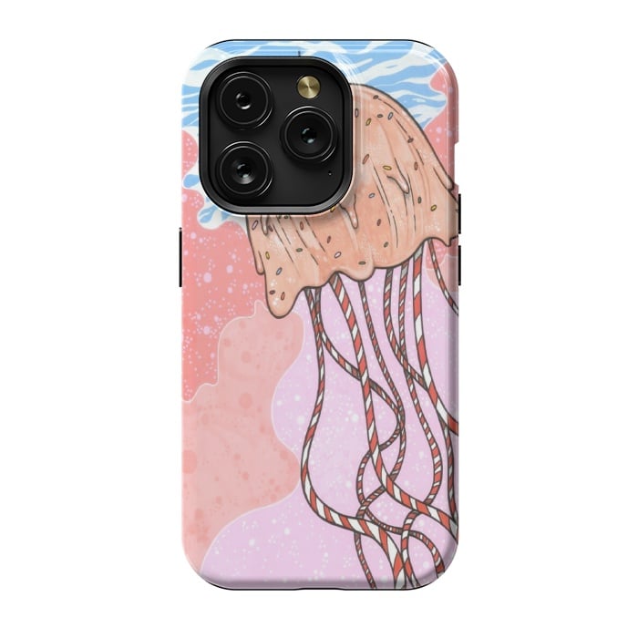 iPhone 15 Pro StrongFit Jellyfish Candy by Varo Lojo