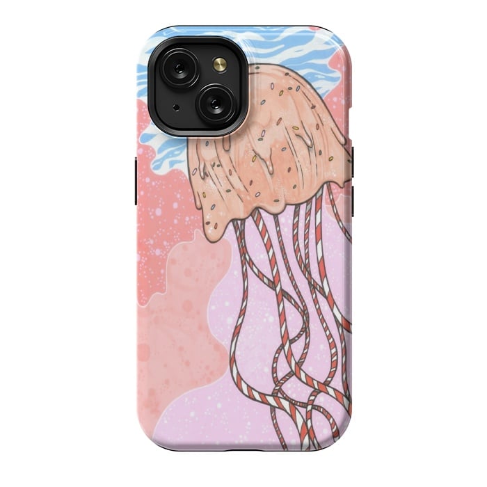 iPhone 15 StrongFit Jellyfish Candy by Varo Lojo