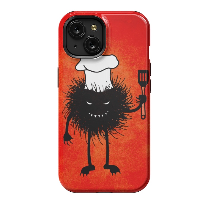 iPhone 15 StrongFit Evil Bug With Chef Hat Loves To Cook by Boriana Giormova