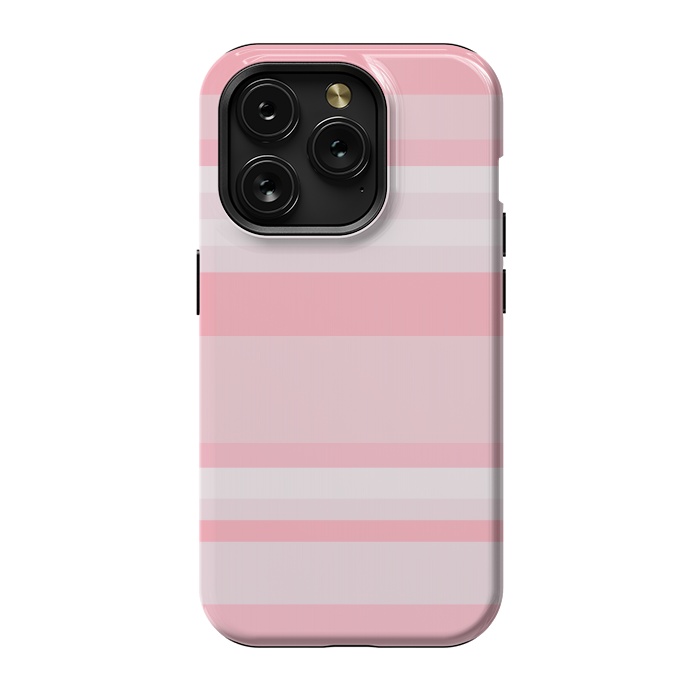 iPhone 15 Pro StrongFit Pink Stripes by Dhruv Narelia