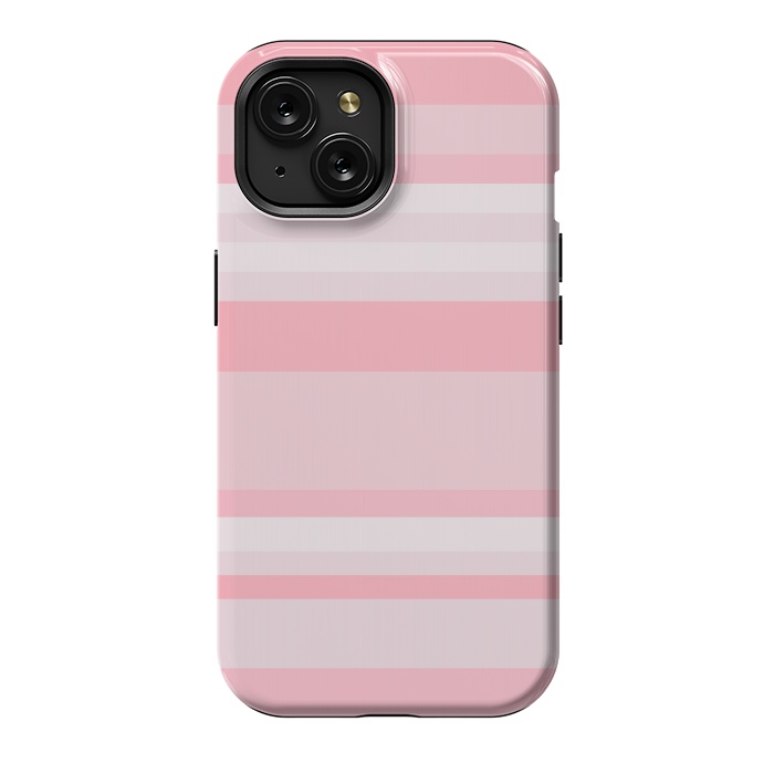 iPhone 15 StrongFit Pink Stripes by Dhruv Narelia