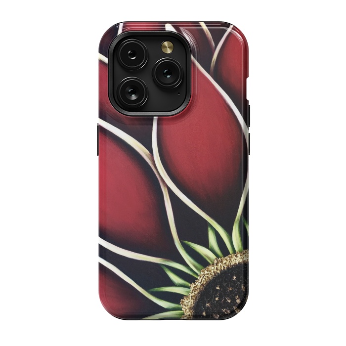 iPhone 15 Pro StrongFit Red Dahlia by Denise Cassidy Wood
