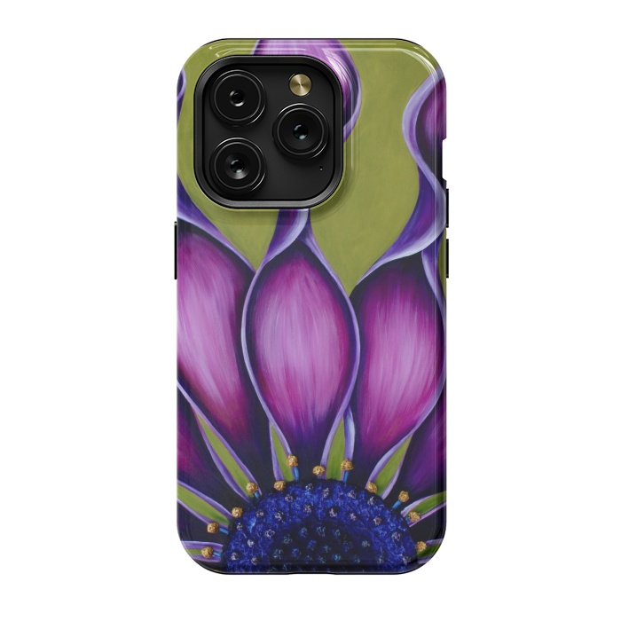 iPhone 15 Pro StrongFit Purple African Daisy by Denise Cassidy Wood